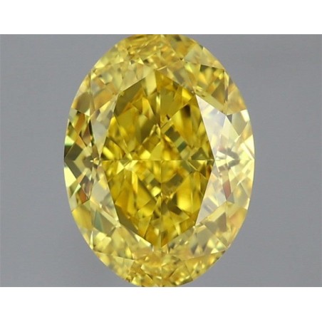 Diament laboratoryjny o barwie fantazyjnej szlif owalny, 1.38ct, VVS2, Fancy Vivid Yellow, IGI LG717560275