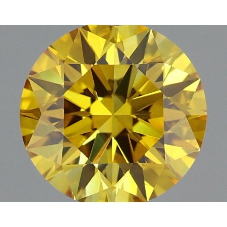 Diament laboratoryjny o barwie fantazyjnej szlif okrągły, 0.96ct, VVS2, Fancy Vivid Yellow, IGI LG719503929