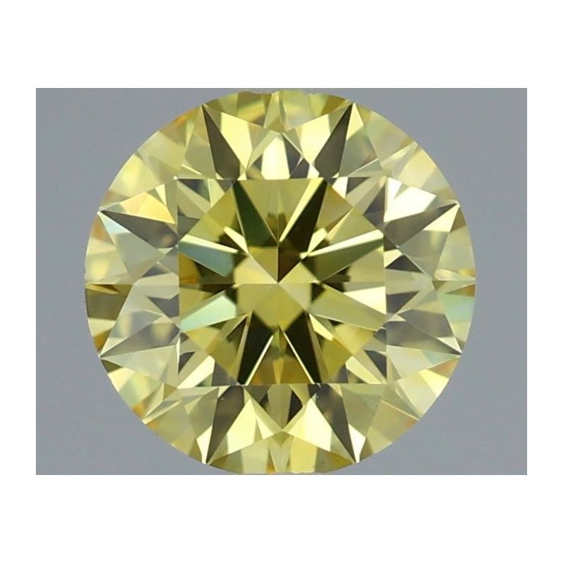 Diament laboratoryjny o barwie fantazyjnej szlif okrągły, 0.65ct, VVS2, Fancy Vivid Yellow, IGI LG719503937