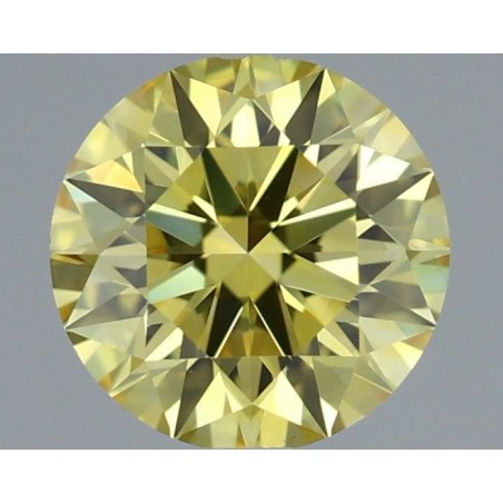Diament laboratoryjny o barwie fantazyjnej szlif okrągły, 0.65ct, VVS2, Fancy Vivid Yellow, IGI LG719503937