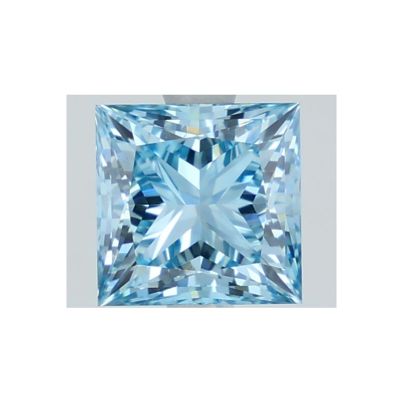 Diament laboratoryjny o barwie fantazyjnej szlif princess, 1.59ct, VVS2, Fancy Vivid Blue, IGI LG710523110