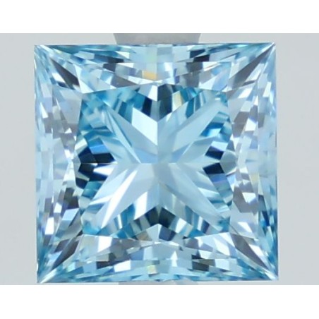Diament laboratoryjny o barwie fantazyjnej szlif princess, 1.59ct, VVS2, Fancy Vivid Blue, IGI LG710523110