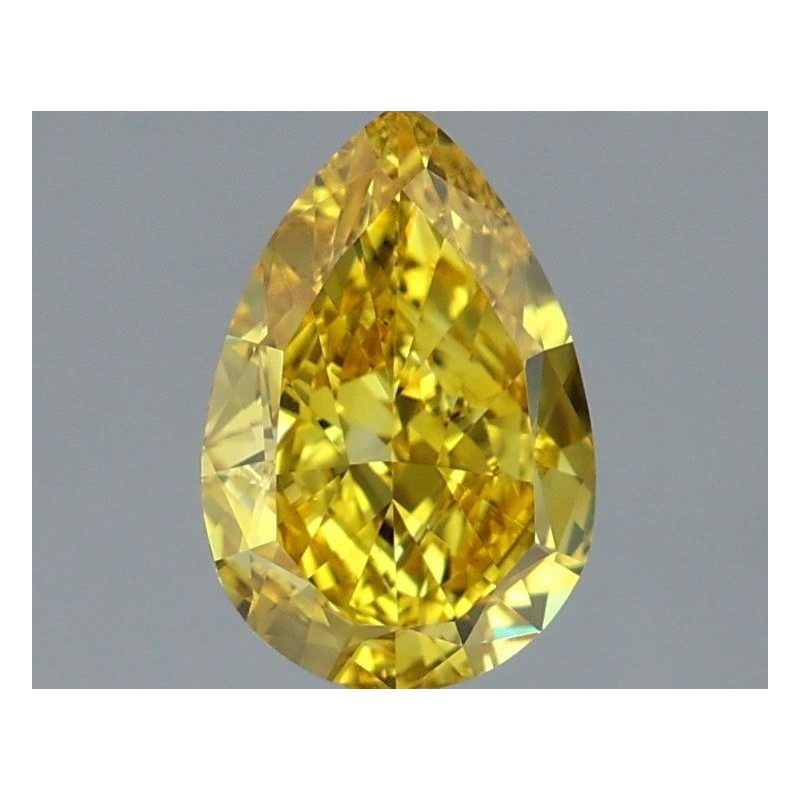 Diament laboratoryjny o barwie fantazyjnej szlif gruszkowy, 1.67ct, VVS2, Fancy Vivid Yellow, IGI LG722505216