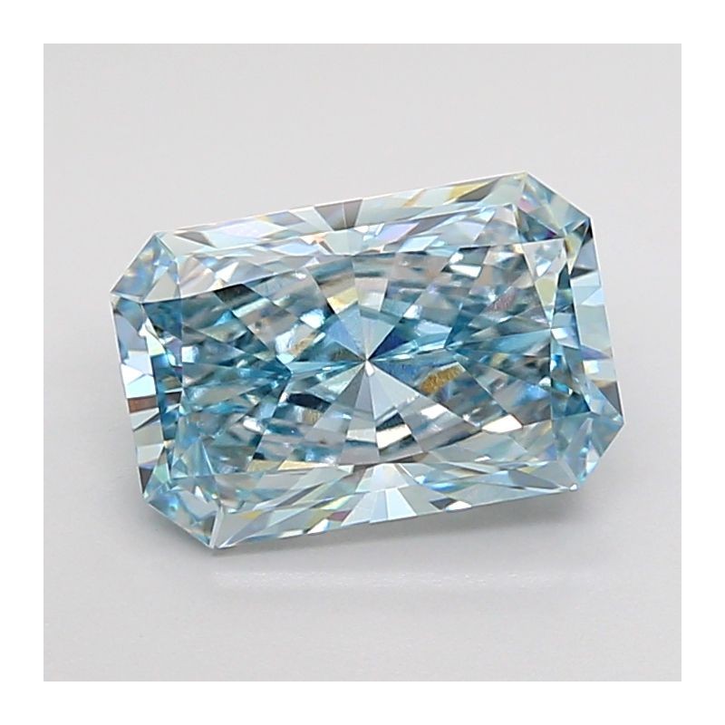 Diament laboratoryjny o barwie fantazyjnej radiant, 2.05ct, VVS2, Fancy Intense Green Blue, IGI LG732542709