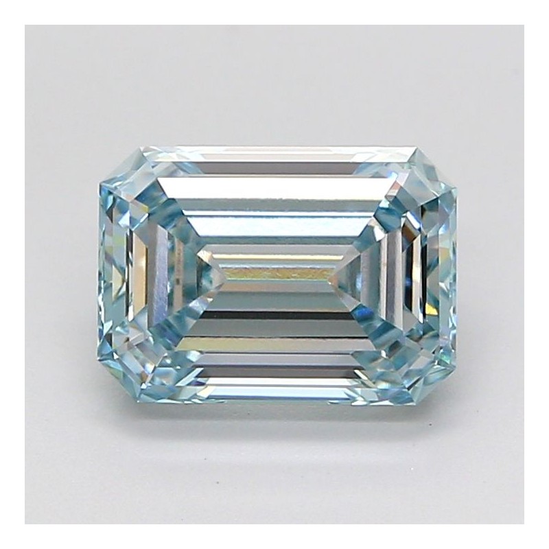 Diament laboratoryjny o barwie fantazyjnej szlif szmaragdowy, 2.05ct, VVS2, Fancy Green, IGI LG732542706