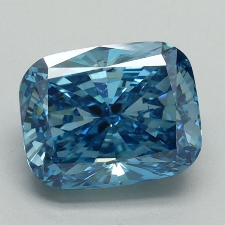 Diament laboratoryjny o barwie fantazyjnej szlif poduszkowy brylantowy, 2ct, VVS2, Fancy Vivid Blue, IGI LG652421431