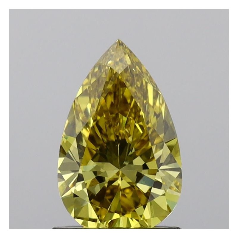 Diament laboratoryjny o barwie fantazyjnej szlif gruszkowy, 1.09ct, VVS2, Fancy Vivid Yellow, IGI LG643428808