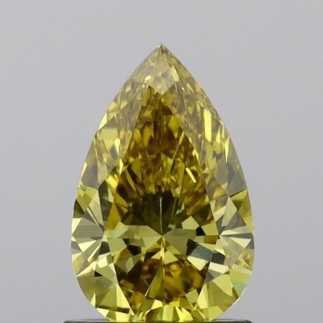 Diament laboratoryjny o barwie fantazyjnej szlif gruszkowy, 1.09ct, VVS2, Fancy Vivid Yellow, IGI LG643428808