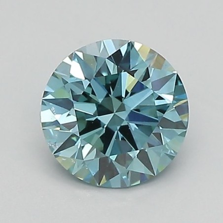 Diament laboratoryjny o barwie fantazyjnej szlif okrągły, 0.86ct, VVS2, Fancy Vivid Green, IGI LG607315710