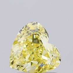 Diament laboratoryjny o barwie fantazyjnej serce, 1.19ct, VVS2, Fancy Intense Yellow, IGI LG634432987