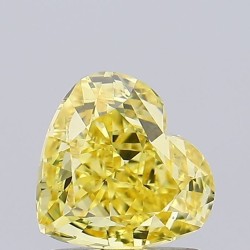 Diament laboratoryjny o barwie fantazyjnej serce, 1.19ct, VVS2, Fancy Vivid Yellow, IGI LG634432986