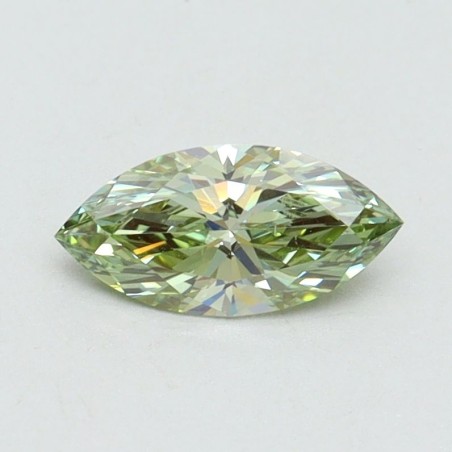 Diament laboratoryjny o barwie fantazyjnej markiza, 0.51ct, VVS2, Fancy Vivid Green, IGI LG611366501