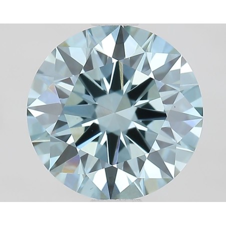 Diament laboratoryjny o barwie fantazyjnej szlif okrągły, 1.51ct, VVS2, Fancy Vivid Blue, IGI LG674505745