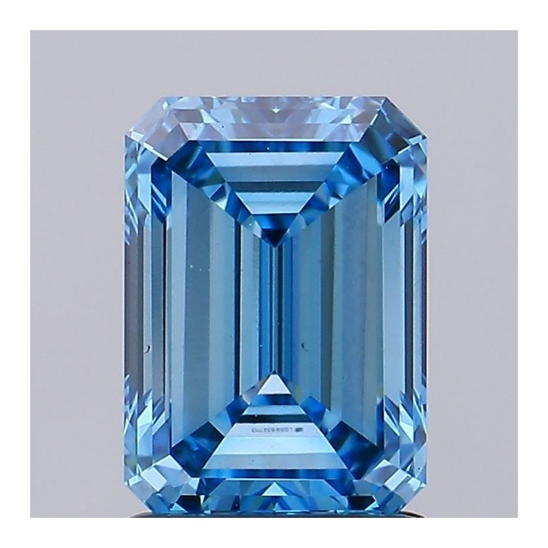 Diament laboratoryjny o barwie fantazyjnej szlif szmaragdowy, 1.74ct, VVS2, Fancy Vivid Blue, IGI LG598327113