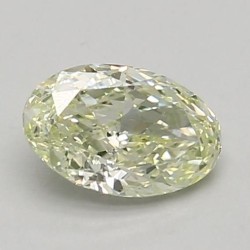Diament laboratoryjny o barwie fantazyjnej szlif owalny, 0.56ct, VVS2, Fancy Light Greenish Yellow, IGI LG662408888