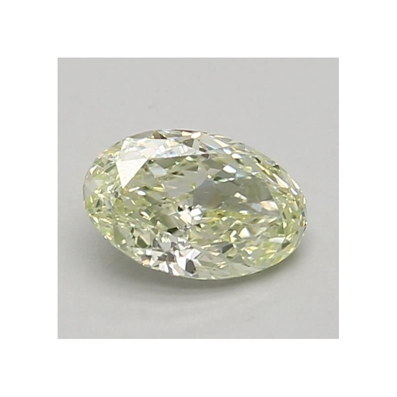 Diament laboratoryjny o barwie fantazyjnej szlif owalny, 0.56ct, VVS2, Fancy Light Greenish Yellow, IGI LG662408888