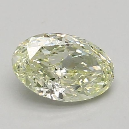 Diament laboratoryjny o barwie fantazyjnej szlif owalny, 0.56ct, VVS2, Fancy Light Greenish Yellow, IGI LG662408888