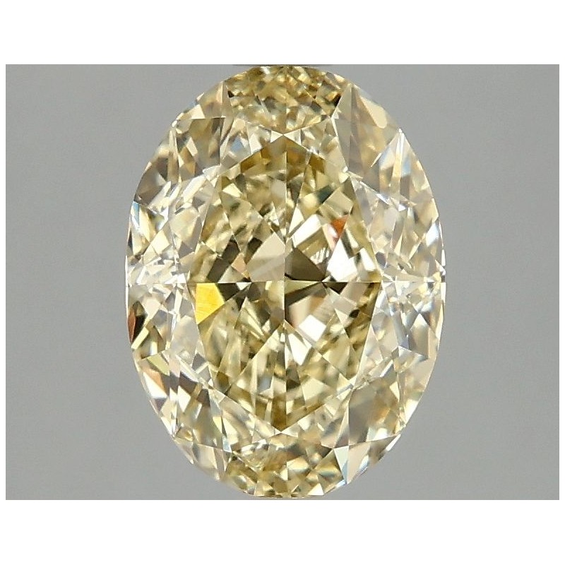 Diament laboratoryjny o barwie fantazyjnej szlif owalny, 2.03ct, VVS2, Fancy Intense Yellow, IGI LG675599555