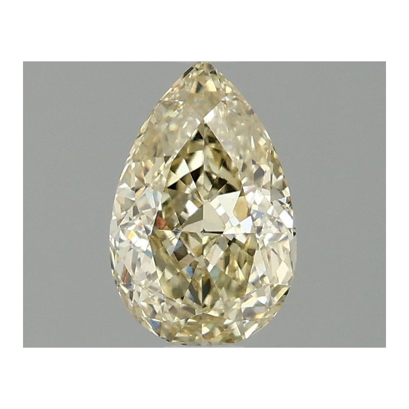 Diament laboratoryjny o barwie fantazyjnej szlif gruszkowy, 1.08ct, VVS2, Fancy Yellow, IGI LG675599565