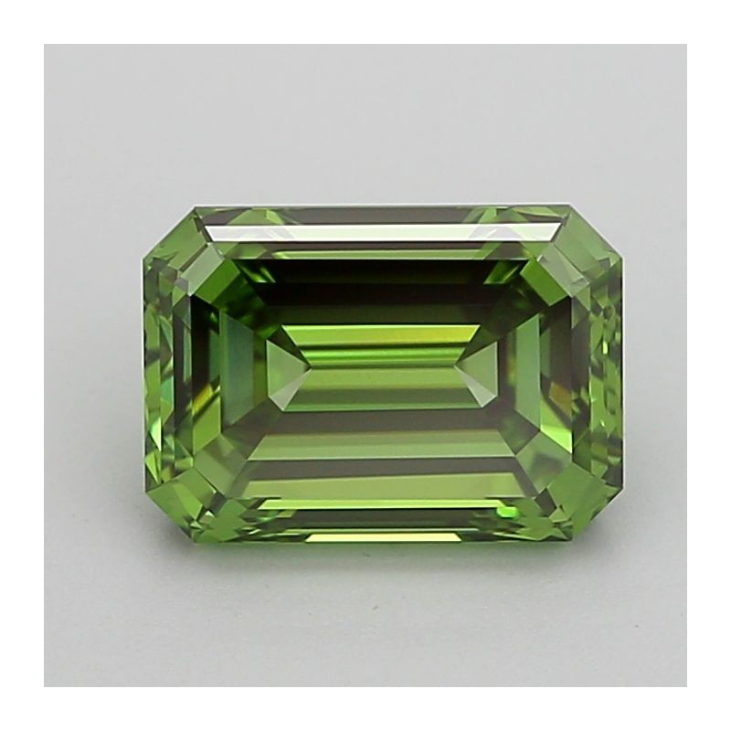 Diament laboratoryjny o barwie fantazyjnej szlif szmaragdowy, 1.83ct, VVS2, Fancy Vivid Green, IGI LG717598790