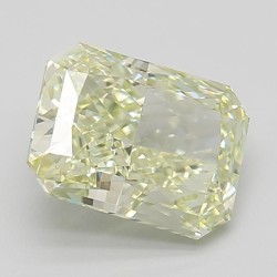 Diament laboratoryjny o barwie fantazyjnej radiant, 2.5ct, IF, Fancy Light Yellow, IGI LG662408948