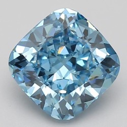 Diament laboratoryjny o barwie fantazyjnej szlif poduszkowy brylantowy, 2.1ct, VVS2, Fancy Vivid Blue, IGI LG667453654