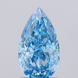 Diament laboratoryjny o barwie fantazyjnej szlif gruszkowy, 1.5ct, VVS2, Fancy Vivid Blue, IGI LG737570507