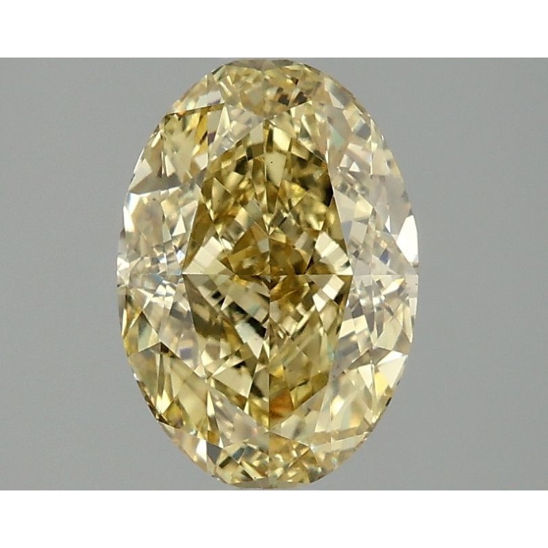 Diament laboratoryjny o barwie fantazyjnej szlif owalny, 2.09ct, VVS2, Fancy Intense Yellow, IGI LG675599567