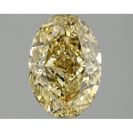 Diament laboratoryjny o barwie fantazyjnej szlif owalny, 2.09ct, VVS2, Fancy Intense Yellow, IGI LG675599567