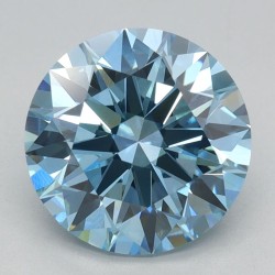 Diament laboratoryjny o barwie fantazyjnej szlif okrągły, 2.01ct, VVS2, Fancy Vivid Blue, IGI LG715571382