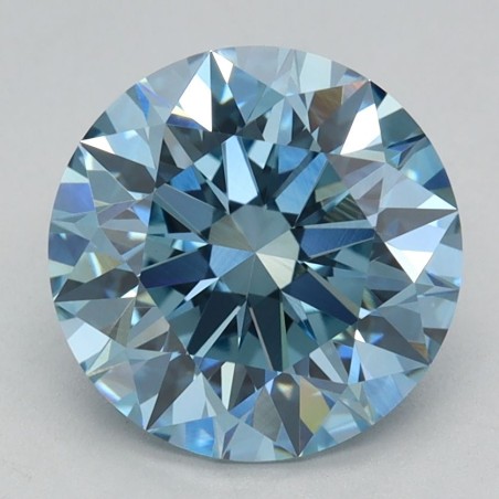 Diament laboratoryjny o barwie fantazyjnej szlif okrągły, 2.09ct, VVS2, Fancy Vivid Blue, IGI LG715571371