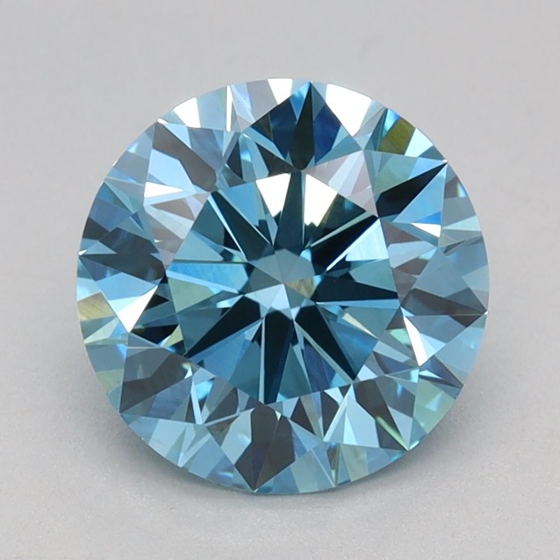 Diament laboratoryjny o barwie fantazyjnej szlif okrągły, 1.66ct, VVS2, Fancy Vivid Blue, IGI LG719507090