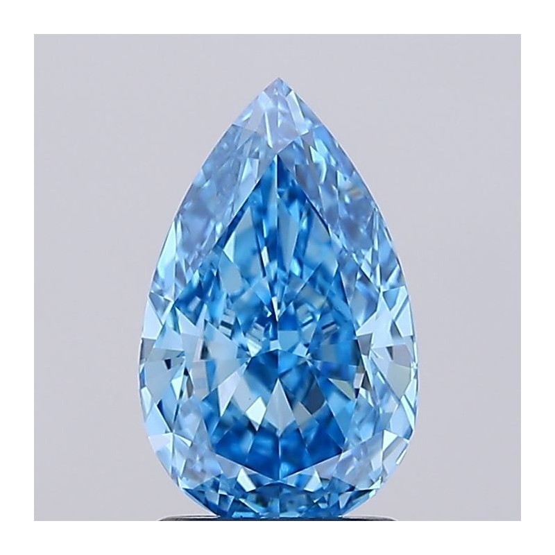 Diament laboratoryjny o barwie fantazyjnej szlif gruszkowy, 2.03ct, VVS2, Fancy Vivid Blue, IGI LG737570505