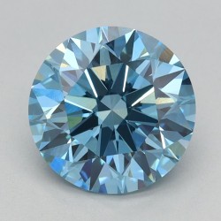 Diament laboratoryjny o barwie fantazyjnej szlif okrągły, 1.59ct, VVS2, Fancy Vivid Blue, IGI LG719562723