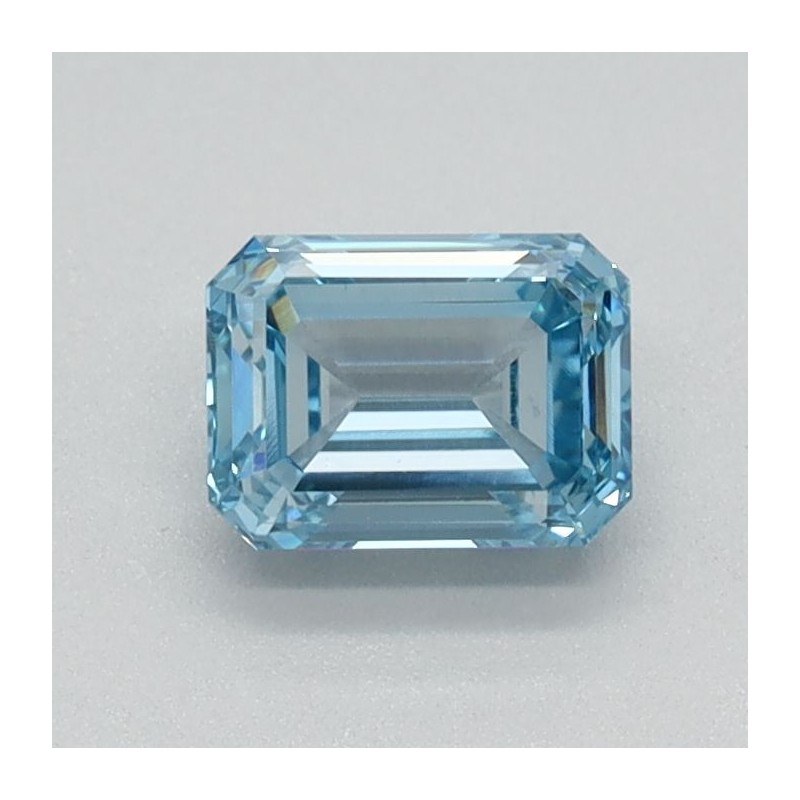 Diament laboratoryjny o barwie fantazyjnej szlif szmaragdowy, 0.55ct, VVS2, Fancy Intense Blue, IGI LG584356878