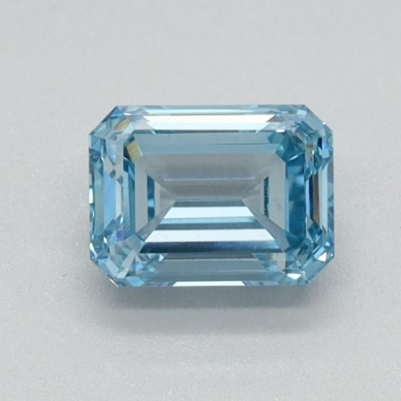 Diament laboratoryjny o barwie fantazyjnej szlif szmaragdowy, 0.55ct, VVS2, Fancy Intense Blue, IGI LG584356878
