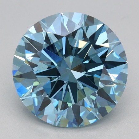 Diament laboratoryjny o barwie fantazyjnej szlif okrągły, 2.19ct, VVS2, Fancy Vivid Blue, IGI LG719507098