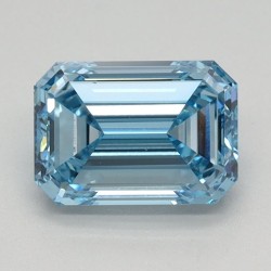 Diament laboratoryjny o barwie fantazyjnej szlif szmaragdowy, 1.15ct, VVS2, Fancy Intense Blue, IGI LG613350761