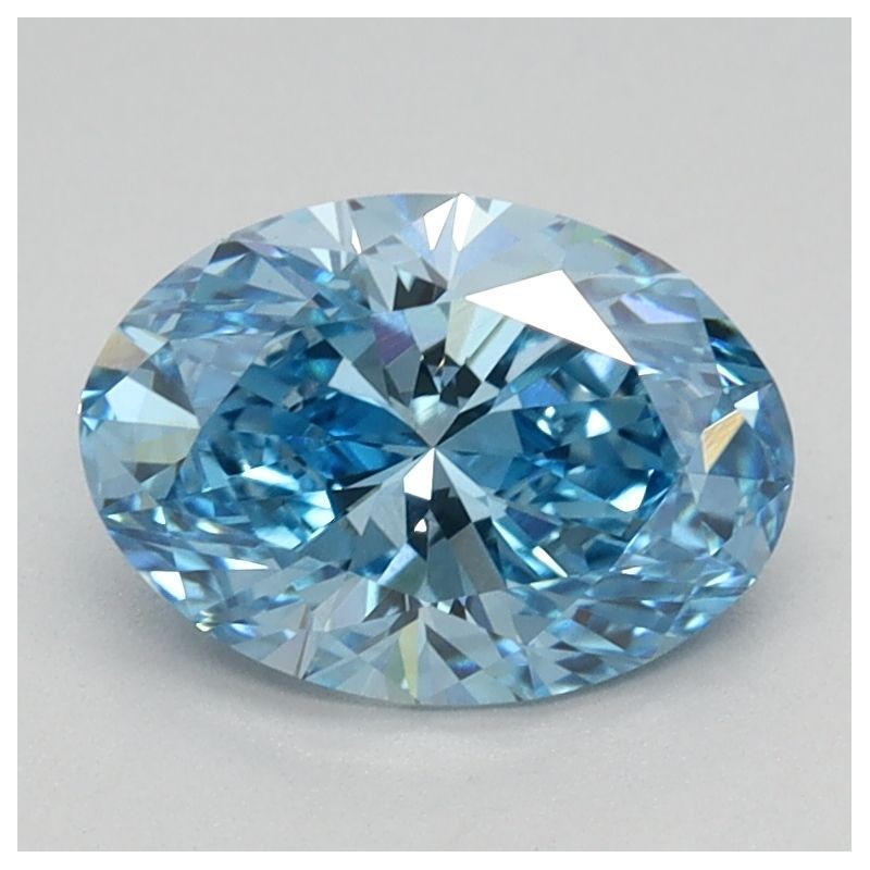 Diament laboratoryjny o barwie fantazyjnej szlif owalny, 1.06ct, VVS2, Fancy Vivid Blue, IGI LG613350766