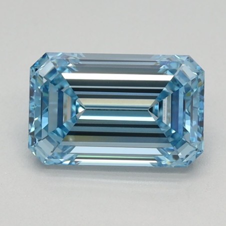 Diament laboratoryjny o barwie fantazyjnej szlif szmaragdowy, 1.16ct, VVS2, Fancy Intense Blue, IGI LG613350760