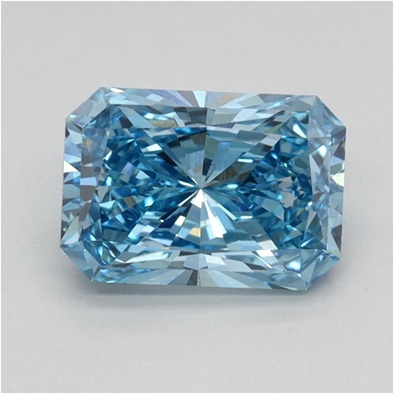 Diament laboratoryjny o barwie fantazyjnej radiant, 0.95ct, VVS2, Fancy Vivid Blue, IGI LG584358208