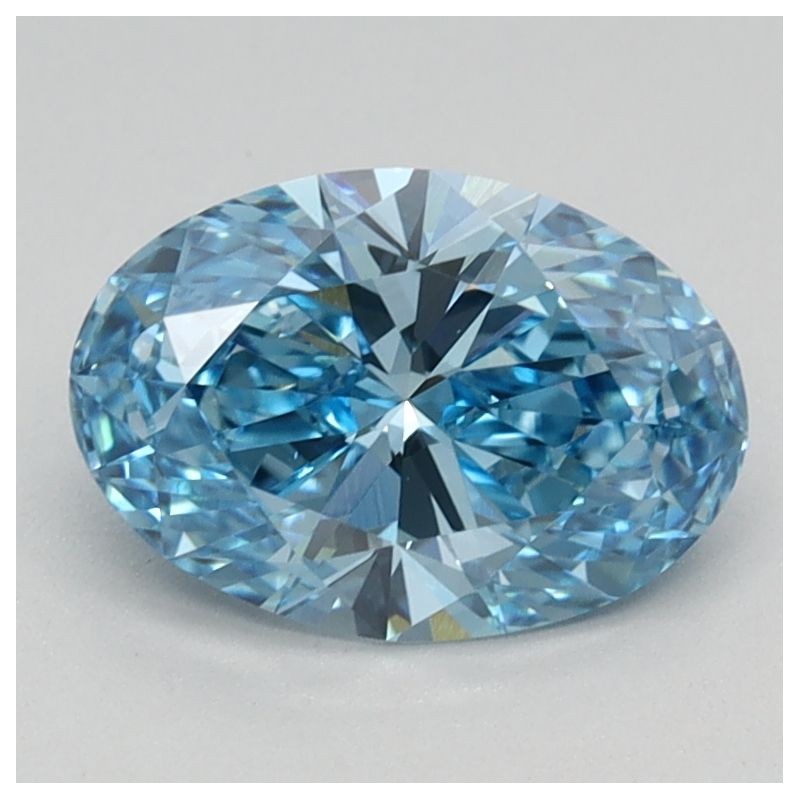 Diament laboratoryjny o barwie fantazyjnej szlif owalny, 1.03ct, VVS2, Fancy Vivid Blue, IGI LG613350778