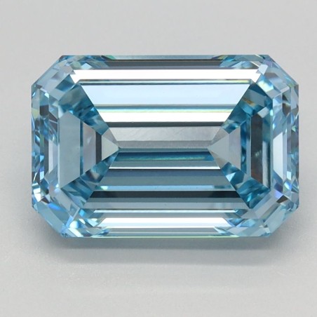 Diament laboratoryjny o barwie fantazyjnej szlif szmaragdowy, 2.57ct, VVS2, Fancy Intense Blue, IGI LG618493863