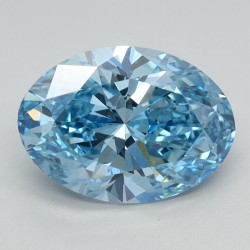 Diament laboratoryjny o barwie fantazyjnej szlif owalny, 2.23ct, VVS2, Fancy Vivid Blue, IGI LG586338260