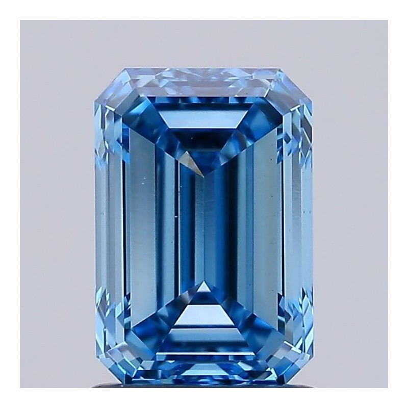 Diament laboratoryjny o barwie fantazyjnej szlif szmaragdowy, 1.5ct, VVS2, Fancy Vivid Blue, IGI LG598327108