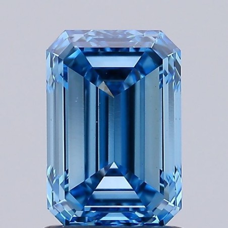 Diament laboratoryjny o barwie fantazyjnej szlif szmaragdowy, 1.5ct, VVS2, Fancy Vivid Blue, IGI LG598327108
