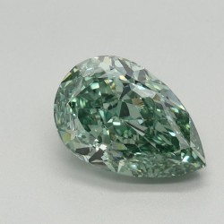 Diament laboratoryjny o barwie fantazyjnej szlif gruszkowy, 1.62ct, VVS2, Fancy Vivid Green, IGI LG598327288