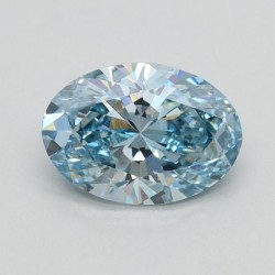 Diament laboratoryjny o barwie fantazyjnej szlif owalny, 0.93ct, VVS2, Fancy Intense Blue, IGI LG626423465