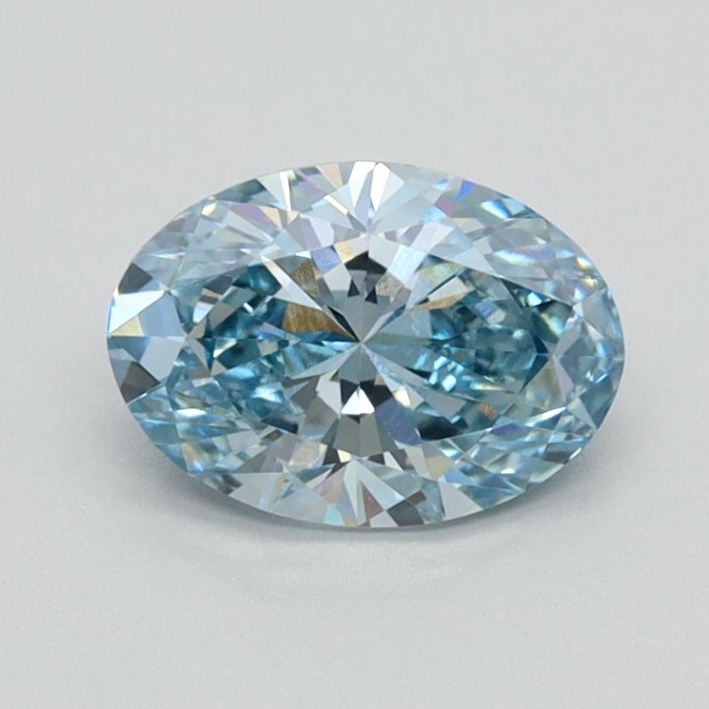 Diament laboratoryjny o barwie fantazyjnej szlif owalny, 0.93ct, VVS2, Fancy Intense Blue, IGI LG626423465