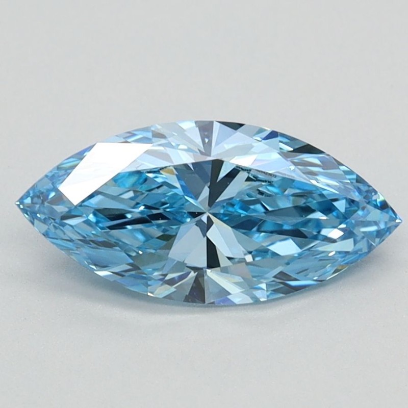 Diament laboratoryjny o barwie fantazyjnej markiza, 0.96ct, VVS2, Fancy Vivid Blue, IGI LG626423473
